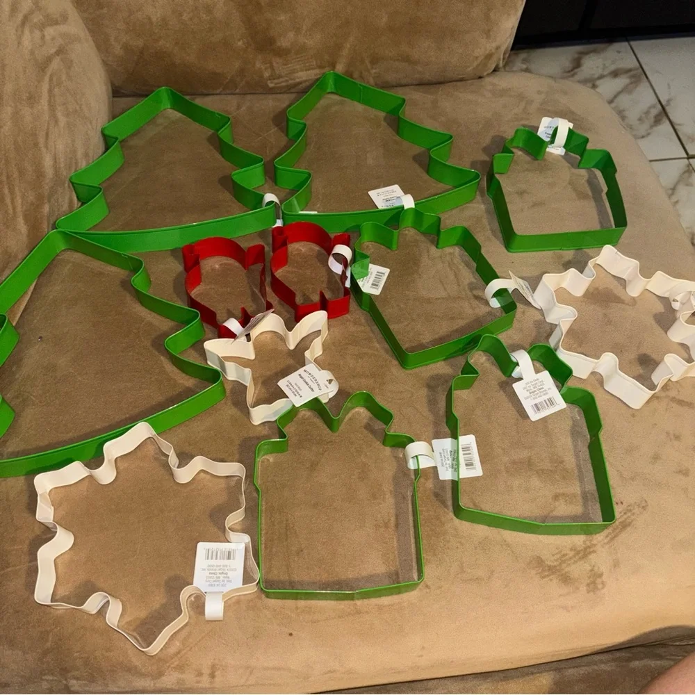 Target Holiday Cookie Cutters Set - Green, Red, White